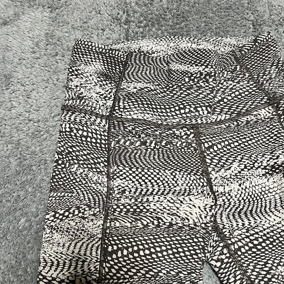 Lululemon Fast Free 7/8 Tight II Womens 6 Meisai White Black Reflective Nulux - Picture 2 of 8